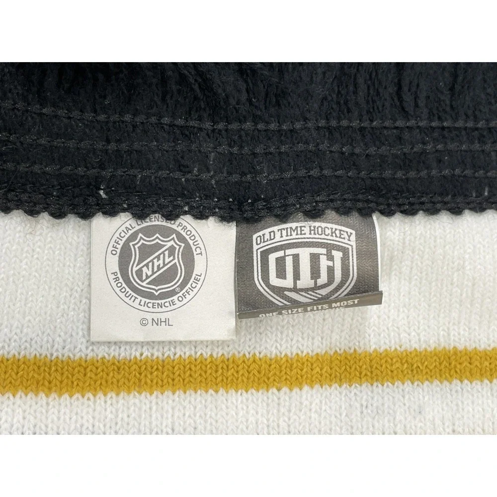 Pittsburgh Penguins Acrylic‎ Knit Double Sided Scarf Yellow Black
